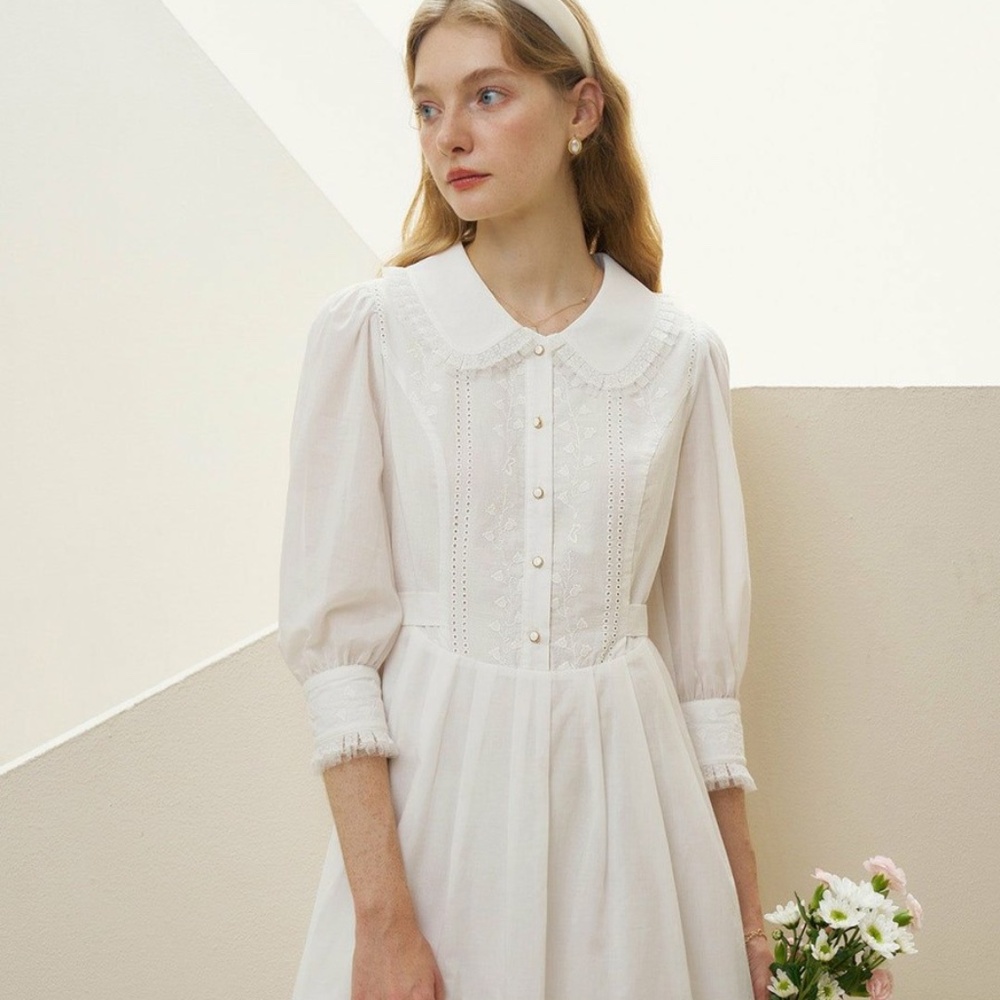 Royal Peter Pan collar dress